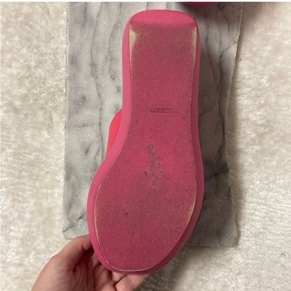 L’Intervalle Platforms Chunky Sandals Slip On Criss Cross Straps Small size 8.5 - Picture 12 of 14